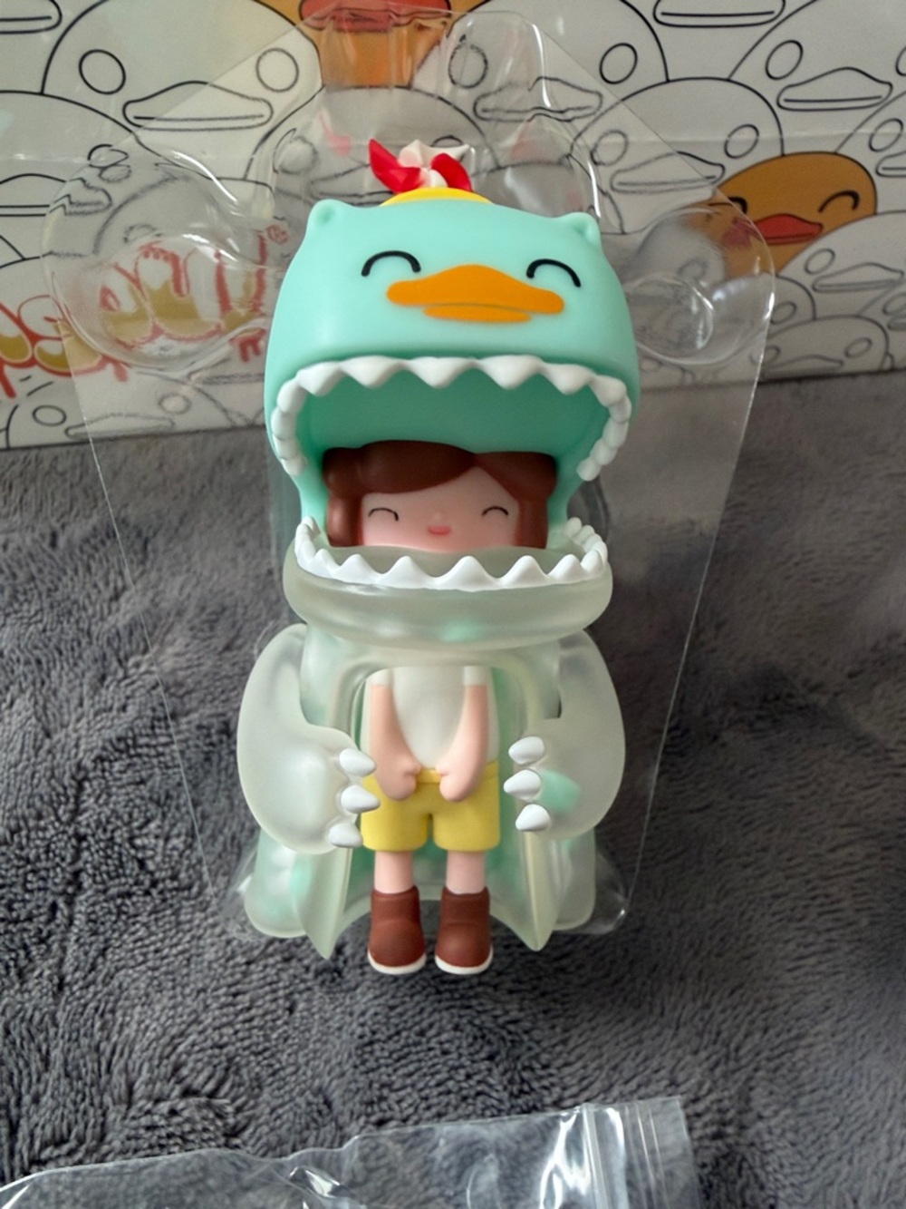 Umasou “Traveling Duckgether”Green and white beads.